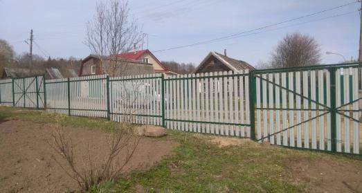 Забор 2 м из металлоштакетника
