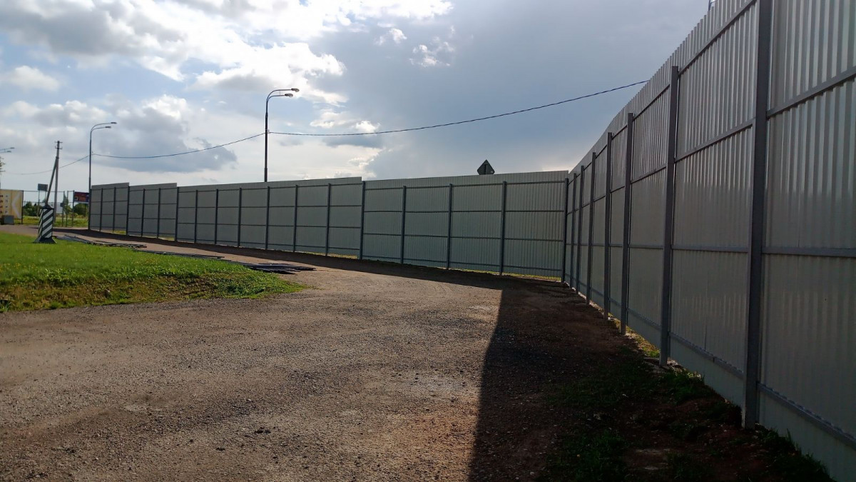 Строительство забора из профлиста для музея - новости компании