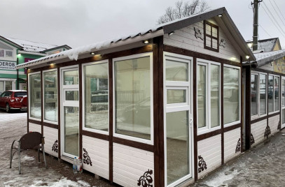 Новости — Строительство торгового павильона — фото