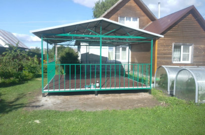 Новости — Изготовление и монтаж беседки — фото