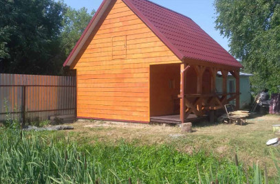 Новости — Монтаж имитации бруса — фото