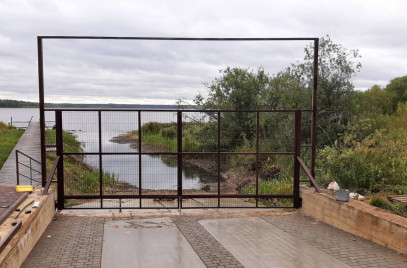 Новости — Монтаж распашных ворот — фото