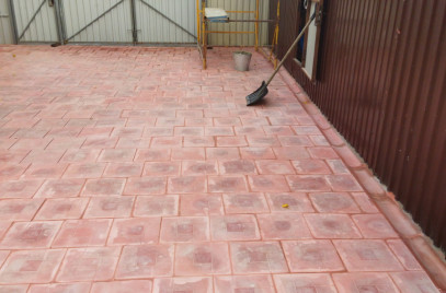 Новости — Работы по укладке тротуарной плитки — фото