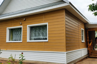 Новости — СК «Дом и Дача» выполняет монтаж сайдинга, фасадных панелей, имитацию бруса, утепление фасада — фото