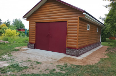 Новости — Гараж из газоблоков — фото