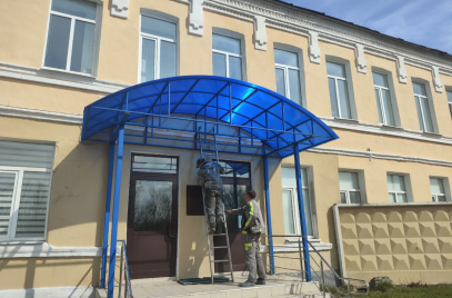 Главная — Козырек из поликарбоната — фото