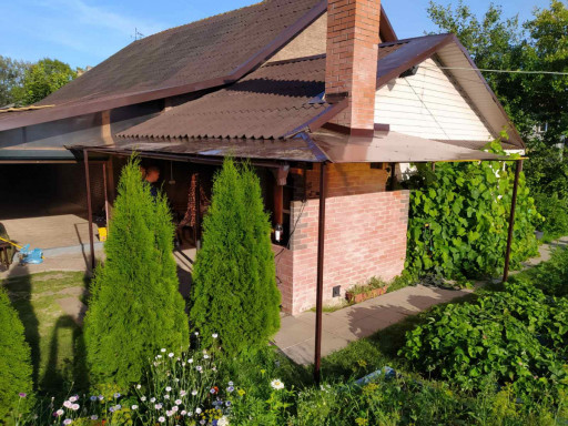 Нестандартный навес из поликарбоната — фото