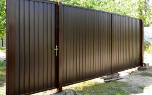 Ворота — Распашные ворота — фото