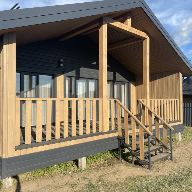 Строительство домов — каркасный дом — фото