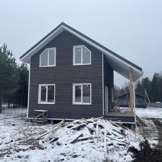 Строительство домов — каркасный дом — фото