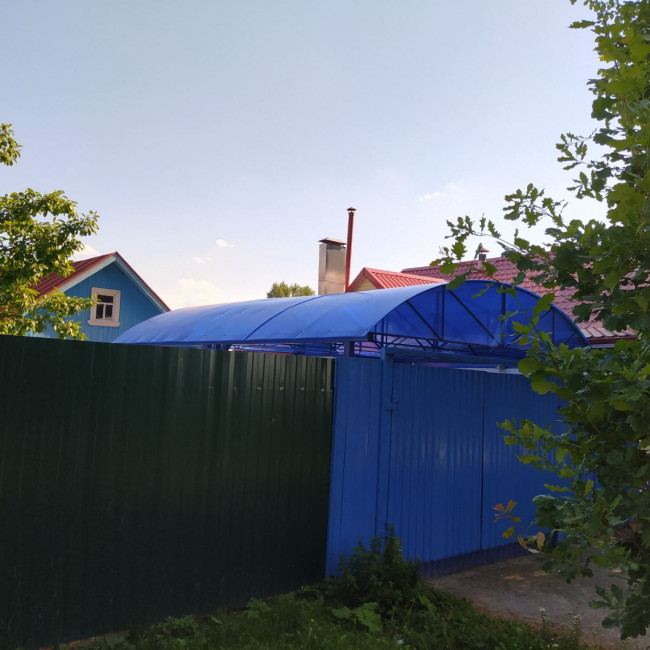 Козырьки и навесы - фото наших работ — навес для авто — фото