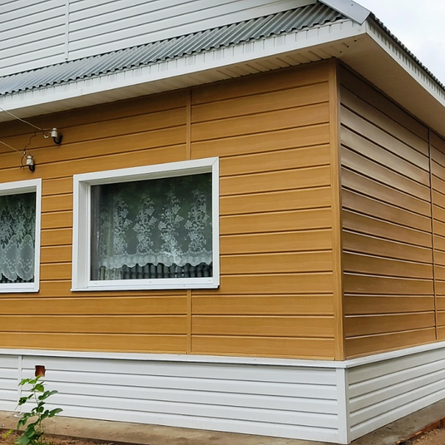 Фасады - фото наших работ — СК "Дом и Дача" - обшивка дома сайдингом — фото