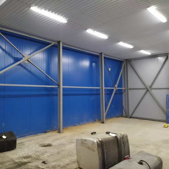 Строительство ангаров — ангар из сендвич-панелей — фото