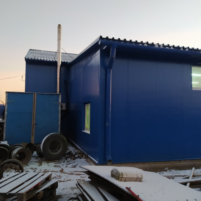 Строительство ангаров — ангар из сендвич-панелей — фото