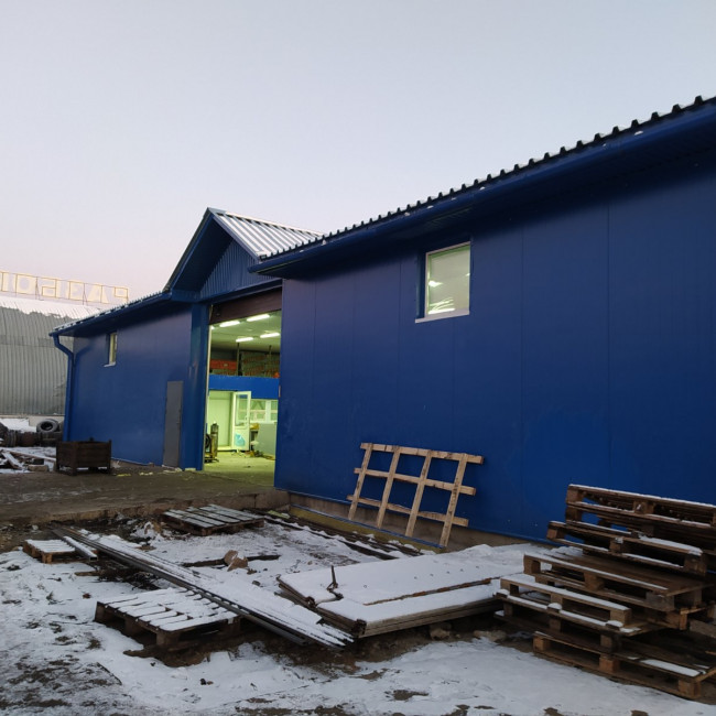 Строительство ангаров — ангар из сендвич-панелей — фото