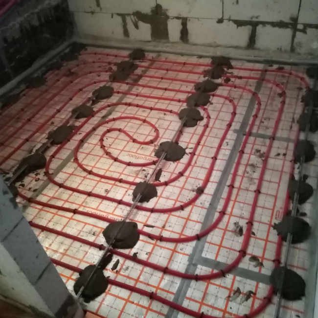 Сантехника, отопление — теплые полы — фото