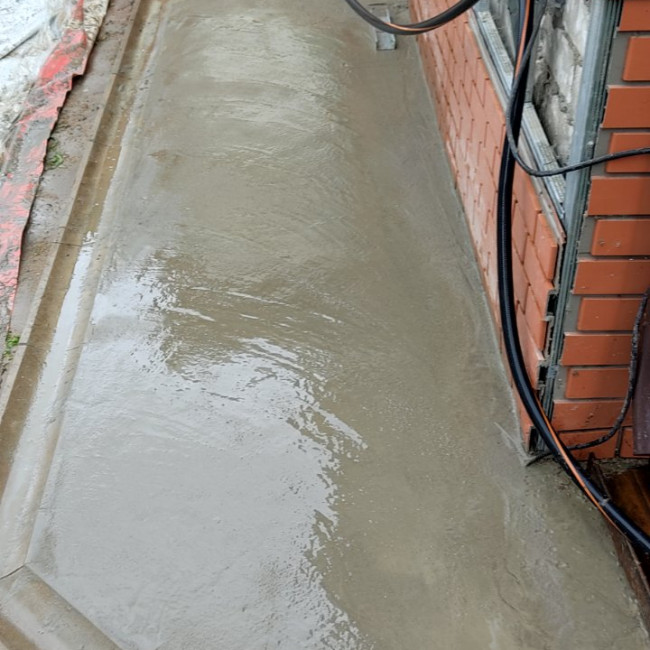 Фундаменты — отмостка — фото