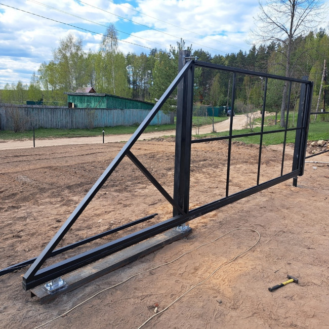 Откатные ворота фото наших работ — фото-387_15