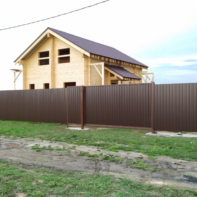 Откатные ворота фото наших работ — фото-387_4