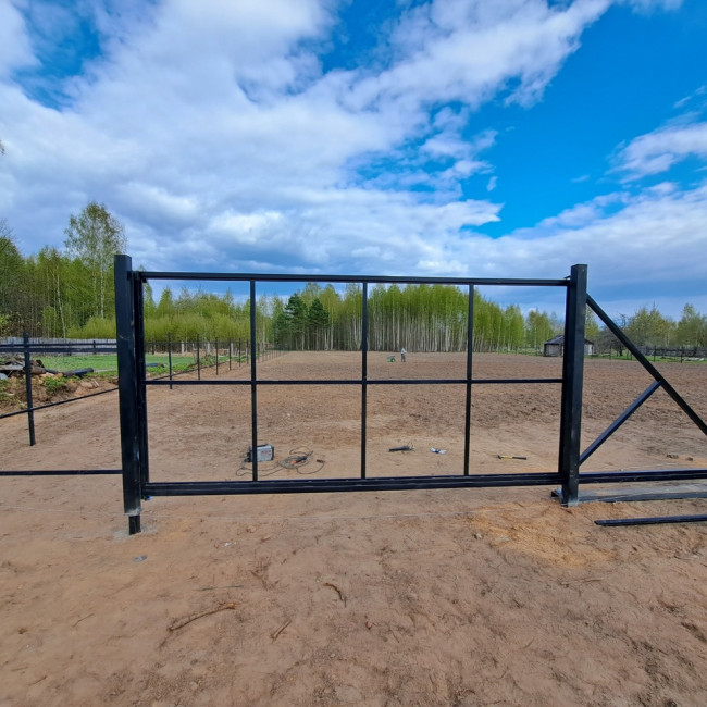 Откатные ворота фото наших работ — фото-387_16