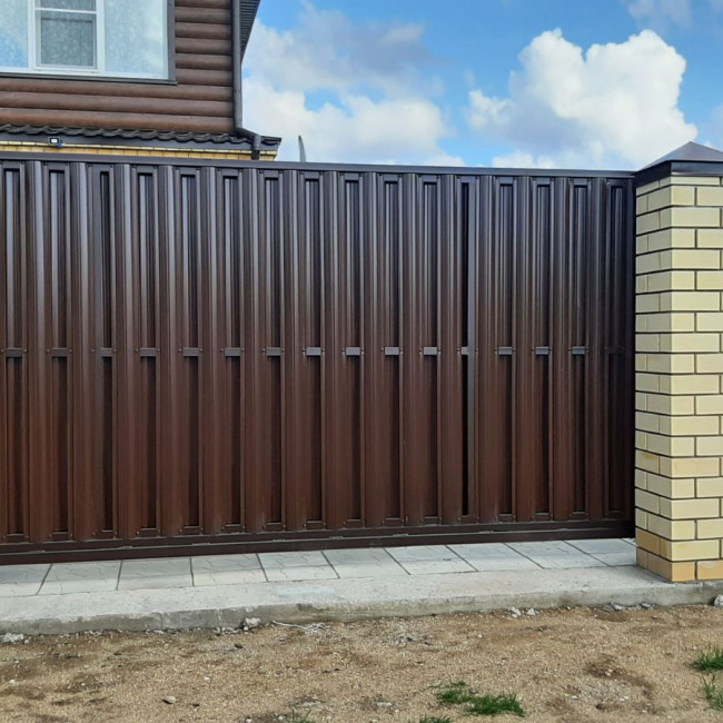 Откатные ворота фото наших работ — фото-387_7