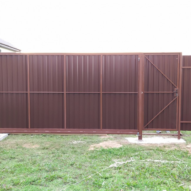 Откатные ворота фото наших работ — фото-387_6